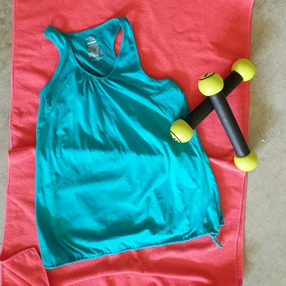 Danskin Now Tops - Blue Danskin bubble athletic top